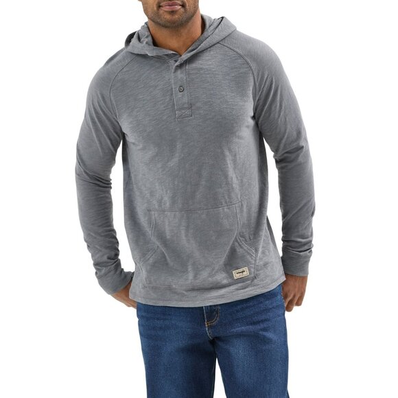 Wrangler Other - Wrangler Men s Hooded Pullover, Size 3XL, Regular Fit, Long Sleeve, Gray, Cotton